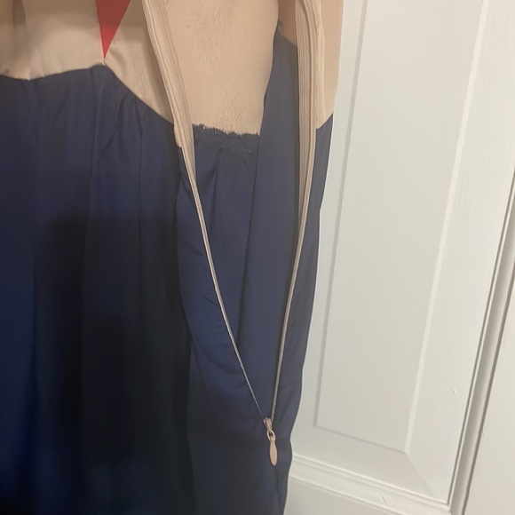 Sparkle & Fade - small- from Urban Outfitters- navy- taupe- red dress - Picture 5 of 9